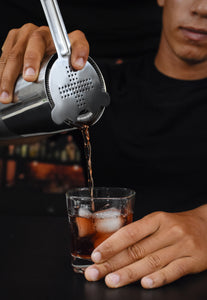 Cocktail Strainer Set with Stainless Steel Stirring Spoon, Hawthorne, Julep, Fine-Mesh Strainer